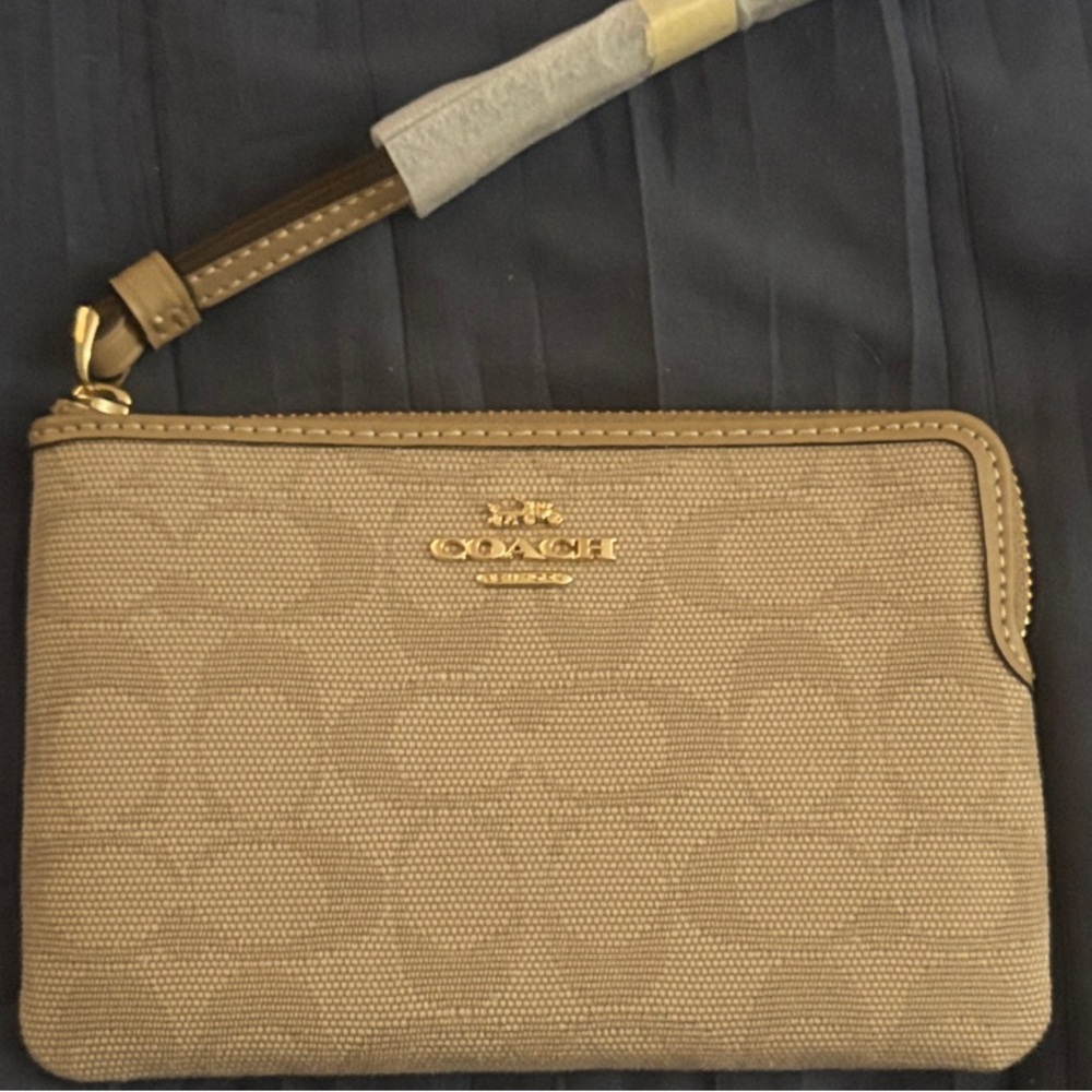 Coach Tan Wristlet